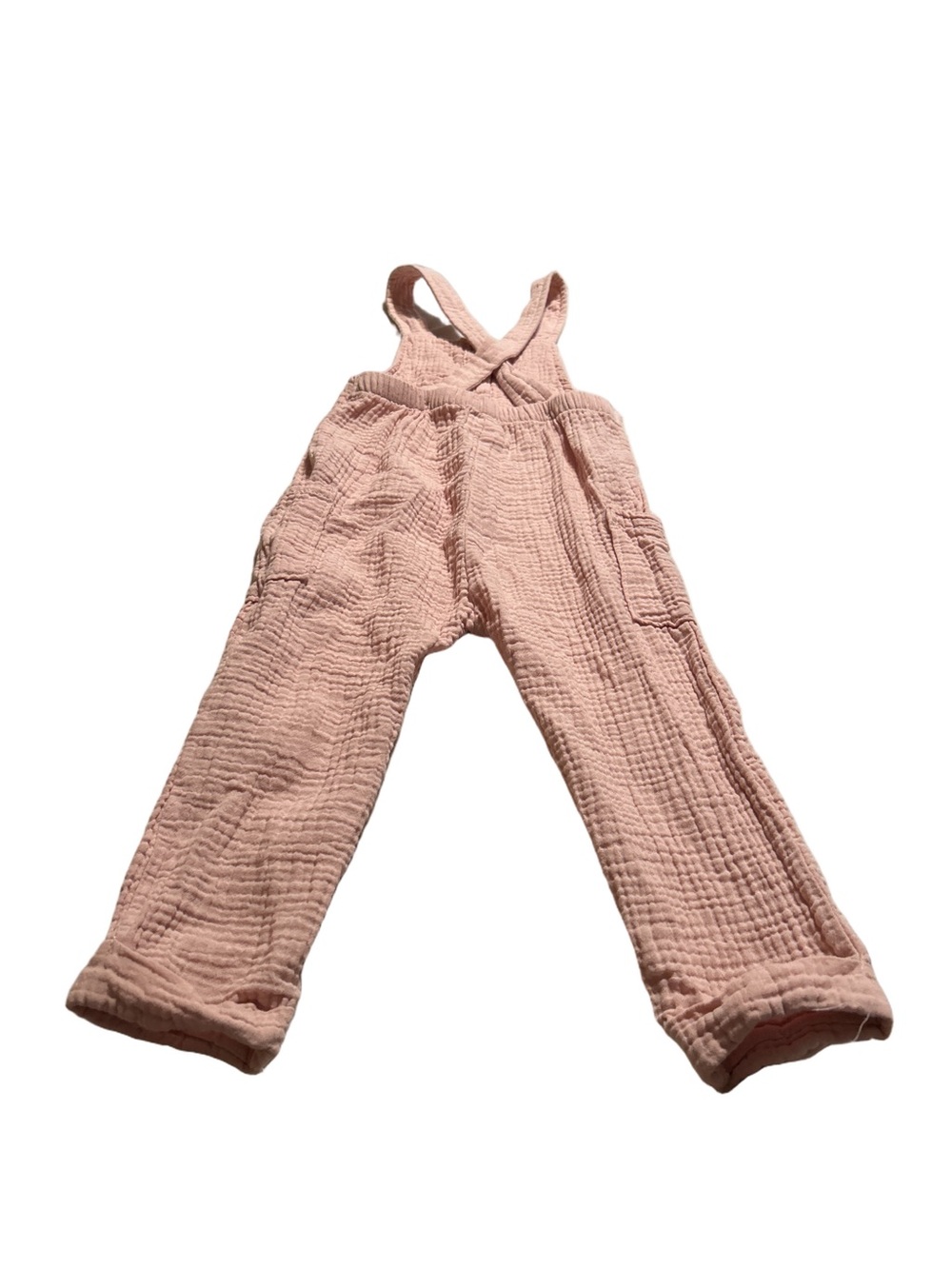 Pink Little Planet by Carter's Cotton Gauze Overalls Size 3T - Picture 4 of 6
